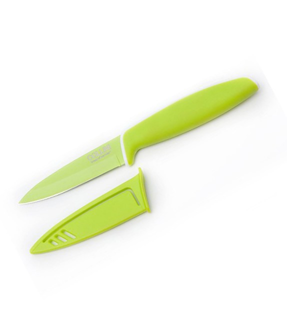 Teflónový nôž na zeleninu zelený